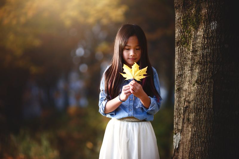 Izzy as a child